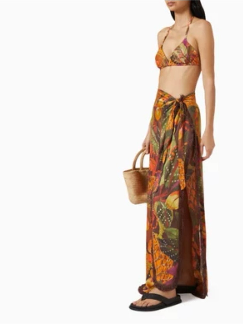 Andrea Iyamah Omma Sarong Skirt in Viscose